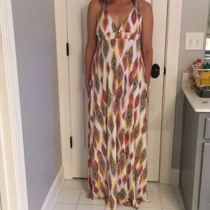 PILYQ beachy white patterned multicolor dress